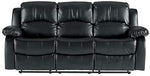 Homelegance Resonance 83" Bonded Leather Double Reclining Sofa, Brown