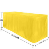 ABCCANOPY 6 FT Rectangle Tablecloth Table Cover for Rectangular Tables in Washable Polyester-Great for Buffet Table Parties Holiday Dinner, Wedding & More Navy Blue