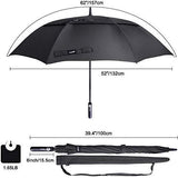 Prospo Golf Umbrella 62/68 inch Large Heavy Duty Automatic Open Windproof Double Canopy Oversized Stick Vented Umbrellas