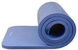 Retrospec Solana Yoga Mat 1" w/ Nylon Strap for Men & Women - Non Slip Exercise Mat for Yoga, Pilates, Stretching, Floor & Fitness Workouts