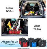 TRUNKCRATEPRO Collapsible Portable Multi Compartments Heavy Duty Non-Slip Cargo Trunk Organizer Storage, Blue