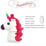 32GB Unicorn USB Flash Drive Pack of 4 Pendrives Kids Pen Drive Student Storage Zip Drive