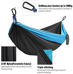 Kootek Camping Hammock Double & Single Portable Hammocks with 2 Tree Straps, Lightweight Nylon Parachute Hammocks for Backpacking, Travel, Beach, Backyard, Patio, Hiking