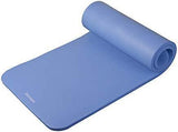 Retrospec Solana Yoga Mat 1" w/ Nylon Strap for Men & Women - Non Slip Exercise Mat for Yoga, Pilates, Stretching, Floor & Fitness Workouts