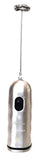 Milk Frother, Stainless Steel, Battery Operated, Electric Handheld, Foam Maker For Keto, Coffee, Cappuccino, Hot Cocoa, Latte, Matcha, Tea, Durable Drink Mixer With Stainless Steel Whisk