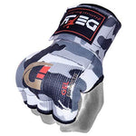 DEFY Gel Padded Premium Inner Gloves with Hand Wraps MMA Muay Thai Boxing Training Fight PAIR