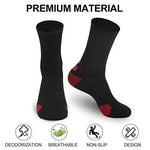 DISILE Elite Basketball Socks, Cushioned Dri-Fit Athletic Crew Socks - Thick Sports Socks For Men & Women