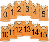 Unlimited Potential Nylon Mesh Scrimmage Team Practice Vests Pinnies Jerseys Bibs for Children Youth Sports Basketball, Soccer, Football, Volleyball (Pack of 12)