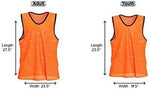 Unlimited Potential Nylon Mesh Scrimmage Team Practice Vests Pinnies Jerseys Bibs for Children Youth Sports Basketball, Soccer, Football, Volleyball (Pack of 12)