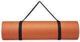 Gaiam Essentials Thick Yoga Mat Fitness & Exercise Mat with Easy-Cinch Yoga Mat Carrier Strap (72"L x 24"W x 2/5 Inch Thick)