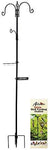 Deluxe Bird Feeding Station : Bird Feeders for Outside - Hang Multiple Feeders From the 4 Hangers, Bird Bath - 22 Inch Wide x 7 feet 8 inch Tall by AshmanOnline