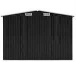 Unfade Memory Outdoor Storage Shed Garden Shed Metal Carport for Storing a Wide Variety of Tools, Garden Furniture and Garden Equipment, Metal Anthracite (101.2"x195.7"x70")