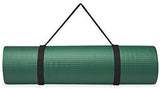 Gaiam Essentials Thick Yoga Mat Fitness & Exercise Mat with Easy-Cinch Yoga Mat Carrier Strap (72"L x 24"W x 2/5 Inch Thick)