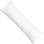 Triple Cloud Body Pillow Ultra Luxury Bamboo Shredded Memory Foam Full Size Body Pillow with Cooling Breathable Hypoallergenic Pillow Outer Fabric - Fits 20 x 54 inch Body Pillow Cases & Covers