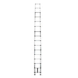 WolfWise EN131 Telescoping Ladder Aluminum Telescopic Extension Tall Multi Purpose (12.5 Ft Black)