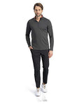 Golf Half Zip Pullover Men - Fleece Sweater Jacket - Mens Dry Fit Golf Shirts