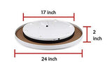 Yuanj Motorized Turntable Display, 360 Degree Electric Rotating Display Turntable for Display Jewelry, Watch, Digital Product, Shampoo, Glass, Bag, Models, Diecast, Jewelry and Collectibles