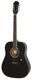 Epiphone EAFTEBCH3 FT-100 Jumbo Acoustic Guitar, Ebony