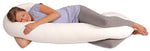 Leachco Snoogle Pregnancy/Maternity Total Body Pillow, Ivory