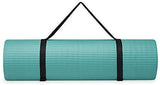 Gaiam Essentials Thick Yoga Mat Fitness & Exercise Mat with Easy-Cinch Yoga Mat Carrier Strap (72"L x 24"W x 2/5 Inch Thick)