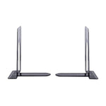 Black Bookend Supports, Metal Nonskid Heavy Duty Bookends (6Pair/12 Piece), Standard Size 5.7 x 5 x 6.7in, Great for Bookshelf Office School Library