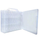 Portable Clear Nail Polish Organizer Holder for 48 Bottles Adjustable Spaces Divider with 2 Foam Toe Separators