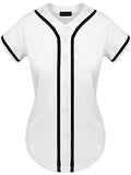Hat and Beyond Womens Baseball Button Down Tee Short Sleeve Softball Jersey Active Shirts Made in USA