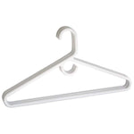 1InTheHome Heavy Duty White Hangers Tubular Plastic Hangers, Set of 24 (Heavy Duty)