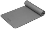 Gaiam Essentials Thick Yoga Mat Fitness & Exercise Mat with Easy-Cinch Yoga Mat Carrier Strap (72"L x 24"W x 2/5 Inch Thick)