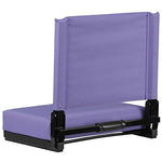 Flash Furniture Grandstand Comfort Seats by Flash with Ultra-Padded Seat in Black