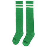 Youth Soccer Socks Fasoar Teens Knee High Football Socks Long Striped Rugby Tube Socks 2/6/10 Pairs