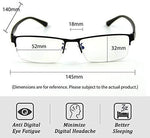 Cyxus Blue Light Blocking Computer Glasses [Better Sleep] Anti Digital Eye Strain Headache Video Eyewear (Blue Browline Frame)