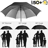 G4Free 54 62 68 inch Extra Large Windproof Golf Umbrella UV Protection Automatic Open Double Canopy Vented Sun Rain Umbrella Oversize Stick Umbrellas