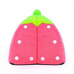 Spring Fever Small Big Animal Strawberry Guinea Pigs Rabbit Dog Cat Puppy Pet Fleece House Indoor Water Resistant Beds