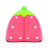 Spring Fever Small Big Animal Strawberry Guinea Pigs Rabbit Dog Cat Puppy Pet Fleece House Indoor Water Resistant Beds