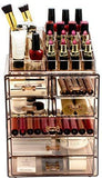 Sorbus Acrylic Cosmetic Makeup and Jewelry Storage Case Display-Spacious Design-for Bathroom, Dresser, Vanity and Countertop (4 Large, 2 Small Drawers, Clear)
