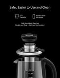 Electric Kettle, Willsence Electric Tea Kettle Stainless Steel Glass Boiler Hot Water Tea Heater with Temperature Control LCD Display, Removable Tea Infuser, 1.7 L, 1200W (Glass)