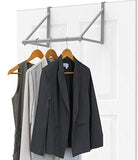 Simple Houseware Over The Door Closet Rod Hanger, Sliver