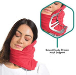 trtl Pillow - Scientifically Proven Super Soft Neck Support Travel Pillow – Machine Washable (Coral)