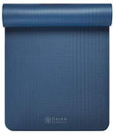 Gaiam Essentials Thick Yoga Mat Fitness & Exercise Mat with Easy-Cinch Yoga Mat Carrier Strap (72"L x 24"W x 2/5 Inch Thick)