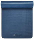 Gaiam Essentials Thick Yoga Mat Fitness & Exercise Mat with Easy-Cinch Yoga Mat Carrier Strap (72"L x 24"W x 2/5 Inch Thick)