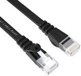 Lovicool CAT6 Ethernet Patch Cable 75ft White LAN Cable Flat Internet Computer Networking Cable High Speed Up to 10Gigabit Ethernet Cord with RJ45 Connector for Modem Switch Boxes Router PS4 Xbox 23m