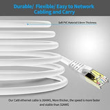 KASIMO CAT 8 Ethernet Cable 2 Feet 3 Pack Fastest Network Internet Ethernet LAN Cable,High Speed 40Gbps 2000Mhz SFTP LAN Wire Internet Patch Cable with RJ45 Connector for Switch/Router