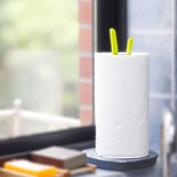 Standing Paper Towel Holder Countertop or Toilet Paper Holder with Weighted Base - Modern Simplicity Design - SILIVN