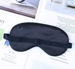 Sleeping Eye Mask for Women Men Cute Blindfold Sleep Mask Eyeshades Night Black