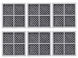 6 Pack Replacement, Refrigerator Air Filter to LG LT120F, ADQ73214404, Kenmore 469918