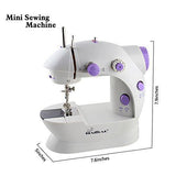 HAITRAL Mini Portable Sewing Machine with Light and Foot Pedal Adjustable Speed