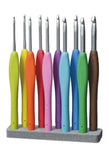 Clover 3672 Amour Crochet Hook Set, 10 sizes