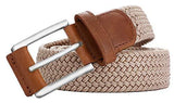 Belt for Men,Woven Stretch Braided Belt 2 Unit Gift-boxed Golf Casual Belts,Width 1 3/8"