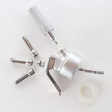 Ketzie Professional Aluminum Canister Whipped Cream Dispenser with Stainless Steel Piston - 3 Decorating Tips/Nozzles - 500 ml-1 Pint Whipper Requires 8 gram N2O Cartridges/Chargers (not incl.)